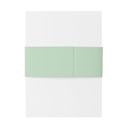 Ranunculus Monogram Floral Mint Bruiloft Uitnodigingen Wikkel (Achterkant Voorbeeld)