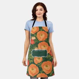 Ranunculus Mozaïek Kleurrijk Gepersonaliseerd Patr Schort