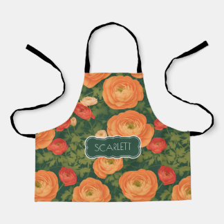 Ranunculus Mozaïek Kleurrijk Gepersonaliseerd Patr Schort