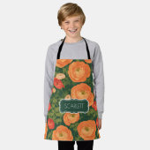 Ranunculus Mozaïek Kleurrijk Gepersonaliseerd Patr Schort (Gedragen)