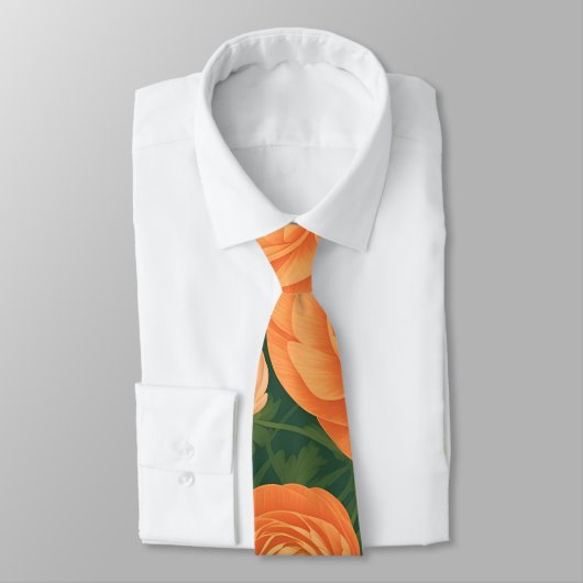 Ranunculus Mozaïek Kleurrijk Gepersonaliseerd Patr Stropdas (Gebonden)