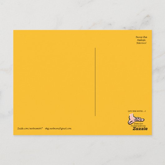 Ranunculus MS Awareness Briefkaart (Achterkant)