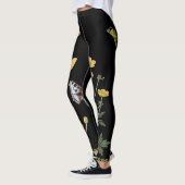 Ranunculus op zwarte Leggings (Links)
