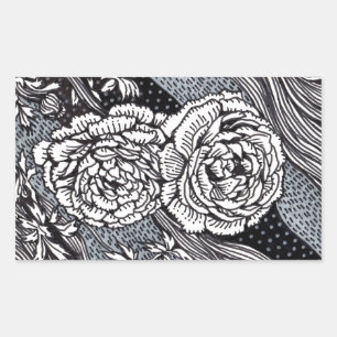 Ranunculus Rechthoekige Sticker