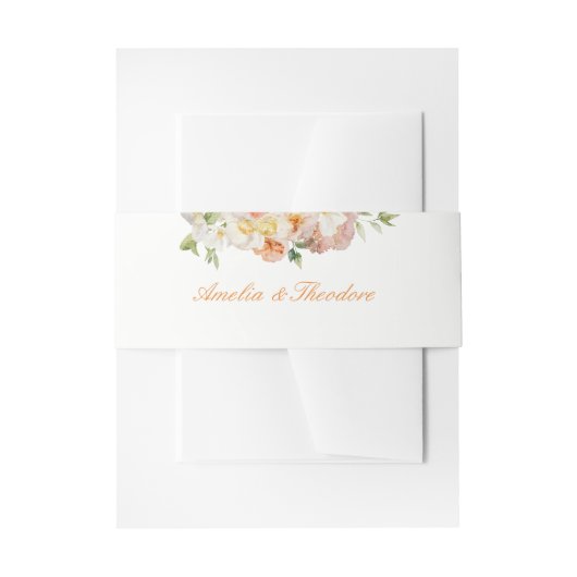 Ranunculus Summer Garden Uitnodiging Buikband Uitnodigingen Wikkel (Voorkant Voorbeeld)