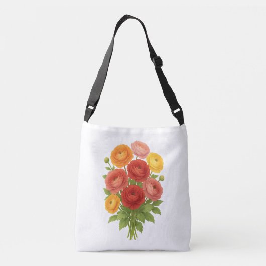 Ranunculus-Tas Crossbody Tas (Achterkant)