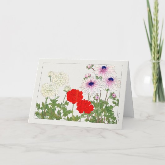 Ranunculus van Tanigami Konan Kaart (Voorkant)