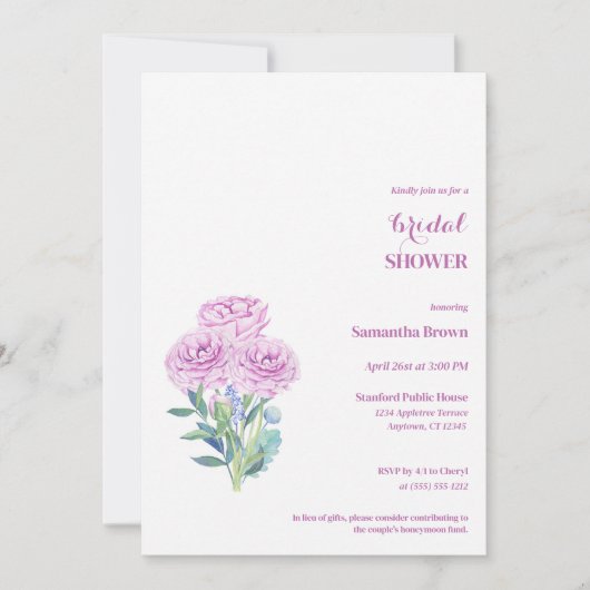 Ranunculus volledig  Vrijgezellenfeest Kaart (Voorkant)