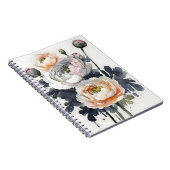 Ranunculus - Waterverf bloemen Notitieboek (Rechterzijde)