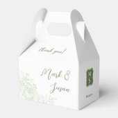 Ranunculus Wedding Bedankt Favoriete Box (Groen) Bedankdoosjes (Voorkant Zijde)