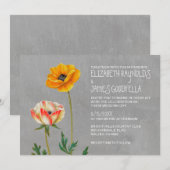 Ranunculus Wedding Invitations Kaart (Voorkant / Achterkant)