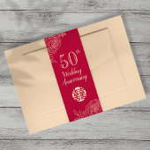 Ranunculus Wedding Jubileum Belly Band Portret Uitnodigingen Wikkel