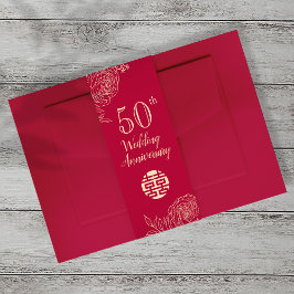 Ranunculus Wedding Jubileum Belly Band Portret Uitnodigingen Wikkel