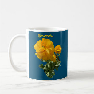 Ranunculus Yellow Flower Koffiemok