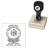 RAOC Winter Vakantie Douche Stamp Rubberstempel (Gestempeld)