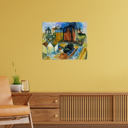 Raoul Dufy, Het strand bij Havre, Poster (Woonkamer 2)