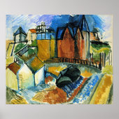 Raoul Dufy, Het strand bij Havre, Poster (Voorkant)
