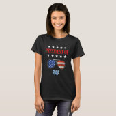 Rap Accessoires Amerikaanse vlag Rap Gezegde T-shirt (Voorkant volledig)