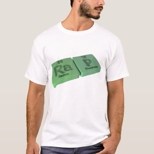 Rap als Ra Radium en P Fosforus T-shirt (Voorkant)
