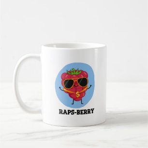 Rap-bes Funny Rapper Raspberry Pun Koffiemok