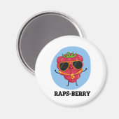 Rap-bes Funny Rapper Raspberry Pun Magneet (Voorkant / Achterkant)