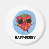 Rap-bes Funny Rapper Raspberry Pun Magneet (Voorkant)