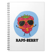 Rap-bes Funny Rapper Raspberry Pun Notitieboek (Voorkant)