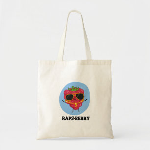Rap-bes Funny Rapper Raspberry Pun Tote Bag