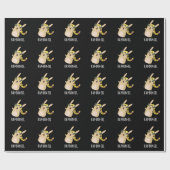 Rap-bun-zel Funny Bunny Pun Dark BG Cadeaupapier (Vlak)