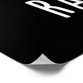 Rap-bun-zel Funny Bunny Pun Dark BG Poster (Hoek)