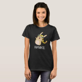 Rap-bun-zel Funny Bunny Pun Dark BG T-shirt (Voorkant volledig)