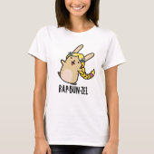 Rap-bun-zel Funny Bunny Pun T-shirt (Voorkant)