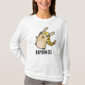 Rap-bun-zel Funny Bunny Pun T-shirt (Voorkant)