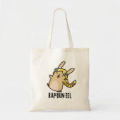 Rap-bun-zel Funny Bunny Pun Tote Bag (Voorkant)