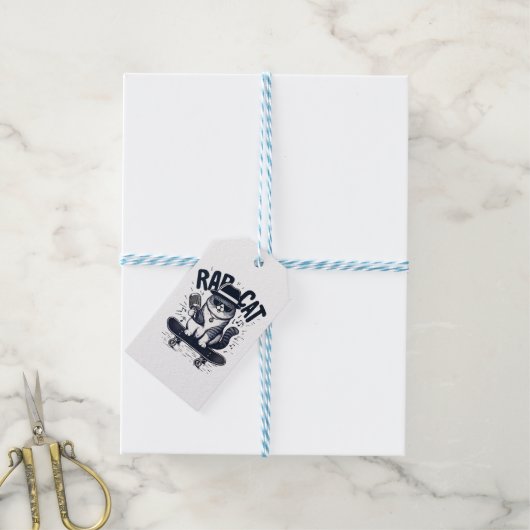 Rap Cat Harmony Cadeaulabel (Met Touw)