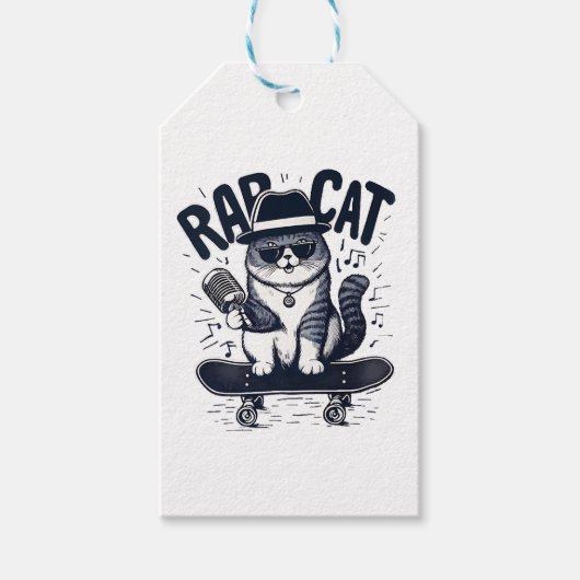 Rap Cat Harmony Cadeaulabel (Voorkant)