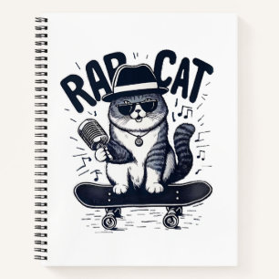 Rap Cat Harmony Notitieboek