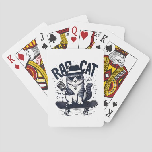Rap Cat Harmony Pokerkaarten (Achterkant)