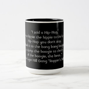 Rap citaat The Sugar Hill Gang Tweekleurige Koffiemok