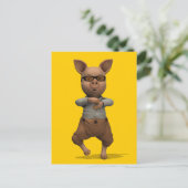 Rap Dancing Pig Briefkaart (Staand voorkant)