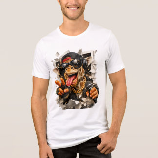 Rap-giraffe-uitbarstingsshirt Tri-Blend Shirt