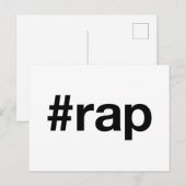 RAP Hashtag Briefkaart (Voorkant / Achterkant)