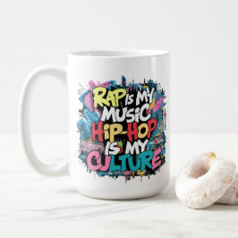 Rap is mijn muziek, hiphop is mijn cultuur koffiemok