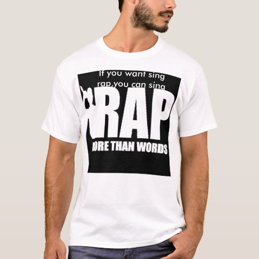 RAP - Meer dan woorden T-shirt (Voorkant)