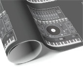 Rap Music Beat Maker DJ Gift Cadeaupapier (Rol Hoek)