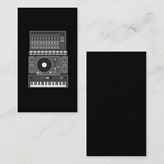 Rap Music Beat Maker DJ Gift Visitekaartje (Voorkant / Achterkant)