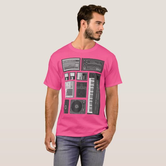 Rap Music Beat Maker T-shirt (Voorkant volledig)