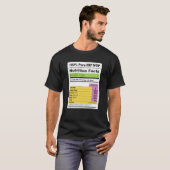 Rap Music HIP HOP Nutrition Facts Label T-shirt (Voorkant volledig)
