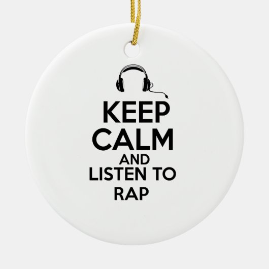 Rap-ontwerp Keramisch Ornament (Voorkant)