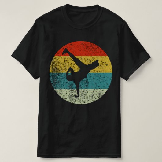 rap retro  silhouette 70s t-shirt (Design voorkant)